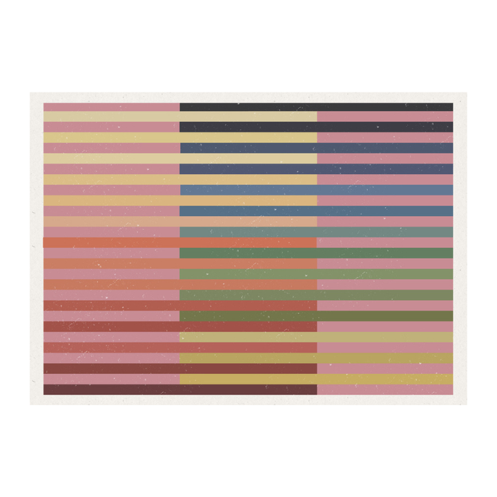 Cuadro "Geometric Color Bands"