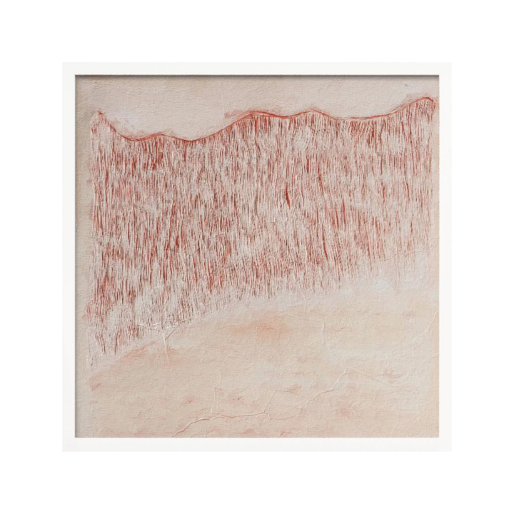 Cuadro "Crimson Wavescape"