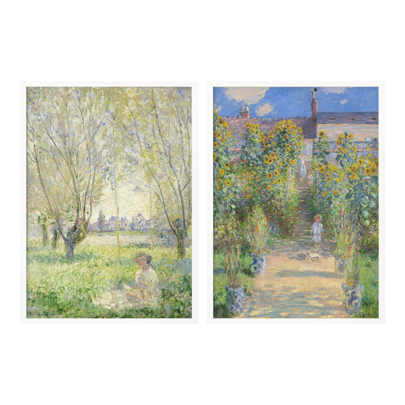Set de cuadros "Impressionist Gardens"