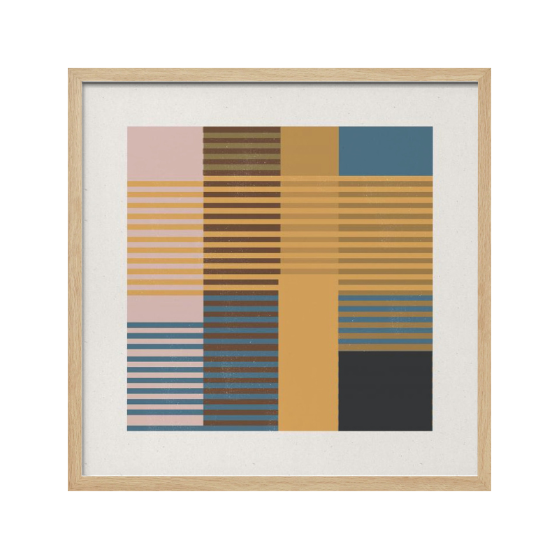 Cuadro "Modern Color Block Grid"