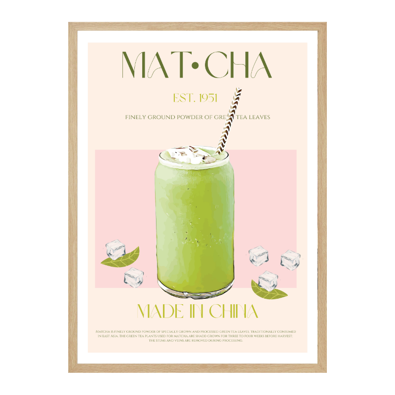 Cuadro "Chilled Matcha Drink"