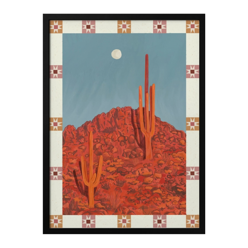 Cuadro "Desert Moon Saguaro"
