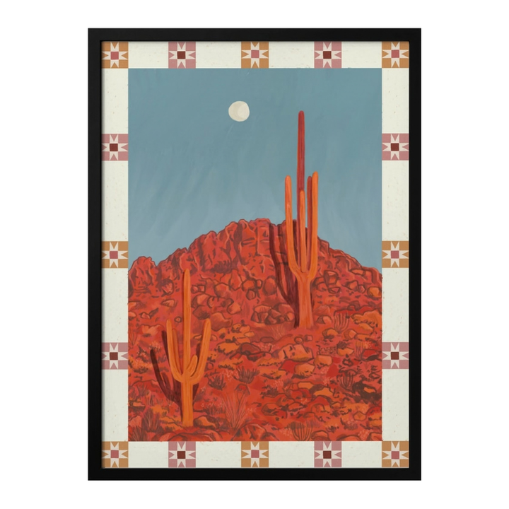 Cuadro "Desert Moon Saguaro"