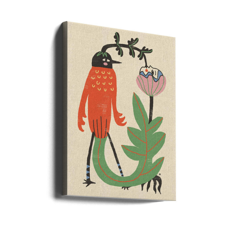 Cuadro "Whimsical Bird and Flower"