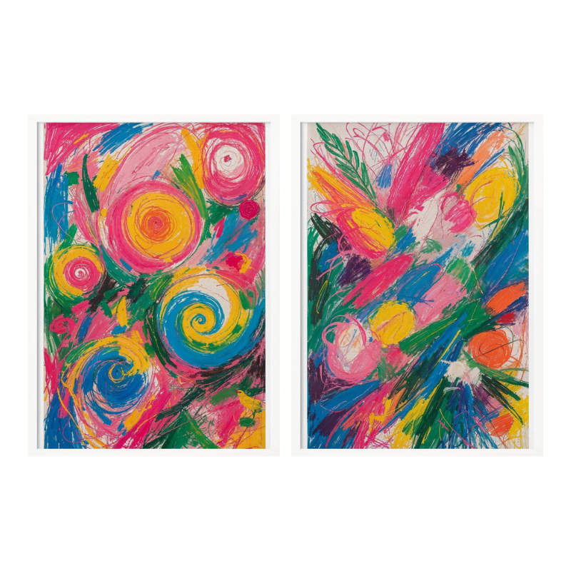 Set "Vibrant Energy" Art Prints