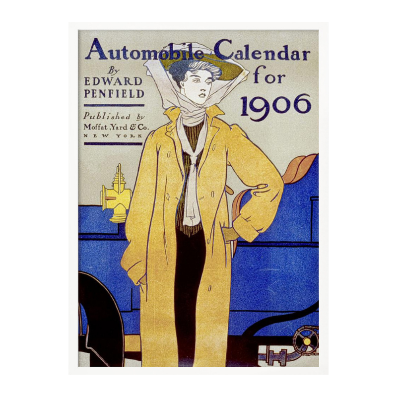 Automobile Calendar for 1906 Art Print