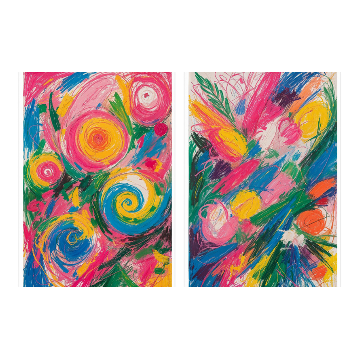 Set "Vibrant Energy" Art Prints