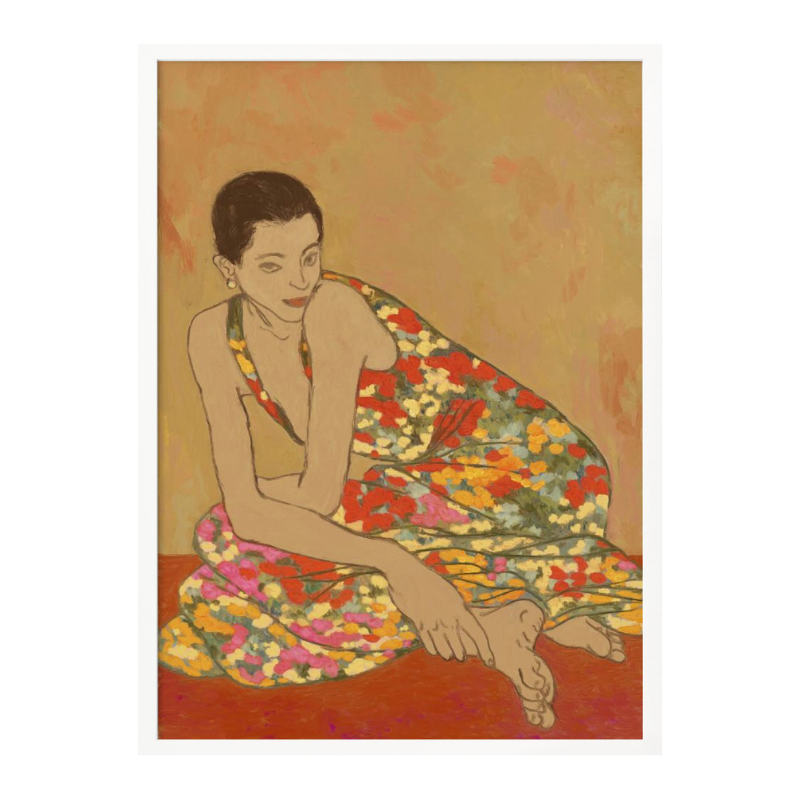 Flower dress Art Print