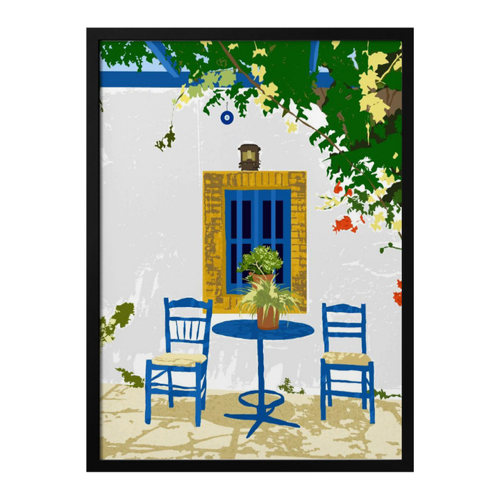 Greek Vacay for Two Art Print