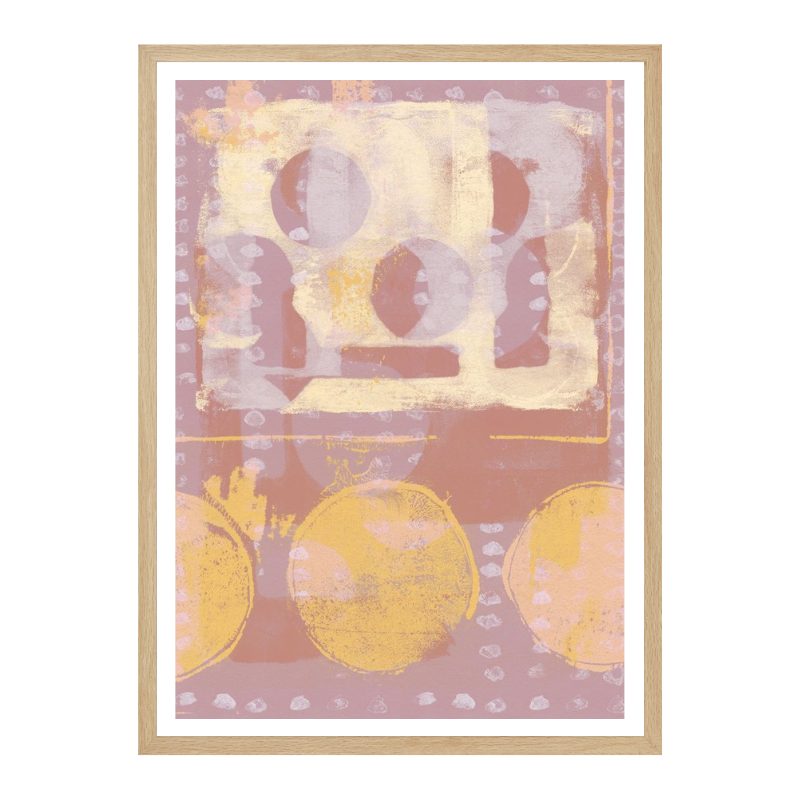 Cuadro "Rose Gold Abstract Shapes"
