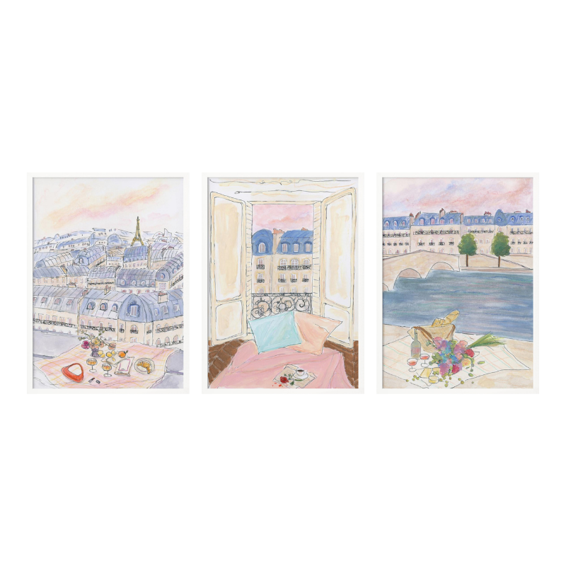 Set de cuadros "Paris Daydream"