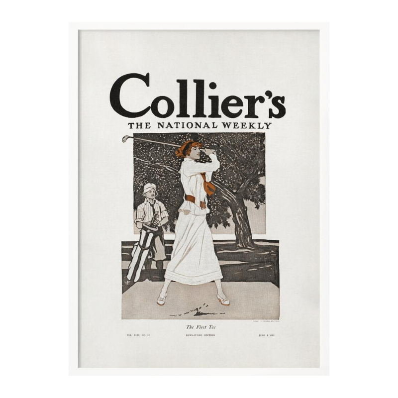 Collier´s, the National Weekly, the First Tee (1912) Art Print