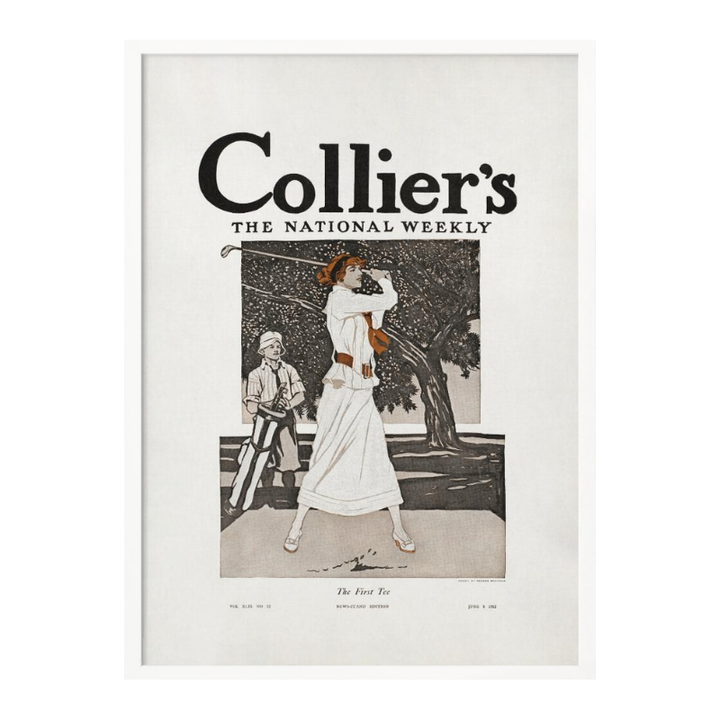 Collier´s, the National Weekly, the First Tee (1912) Art Print