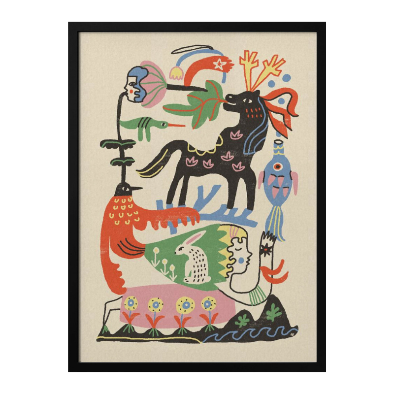 Cuadro "Enchanted Folk Art Gathering"