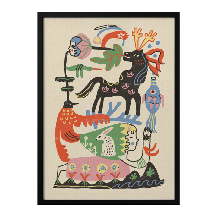 Cuadro "Enchanted Folk Art Gathering"
