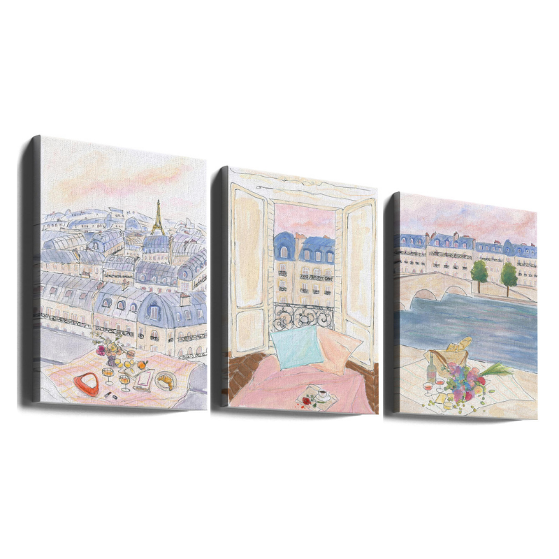 Set de cuadros "Paris Daydream"