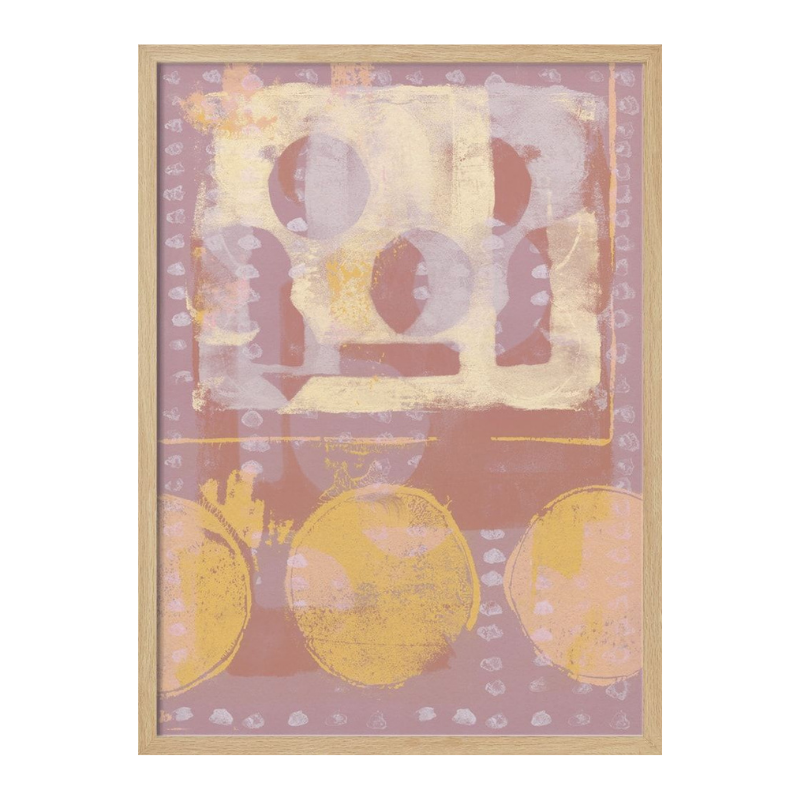 Cuadro "Rose Gold Abstract Shapes"