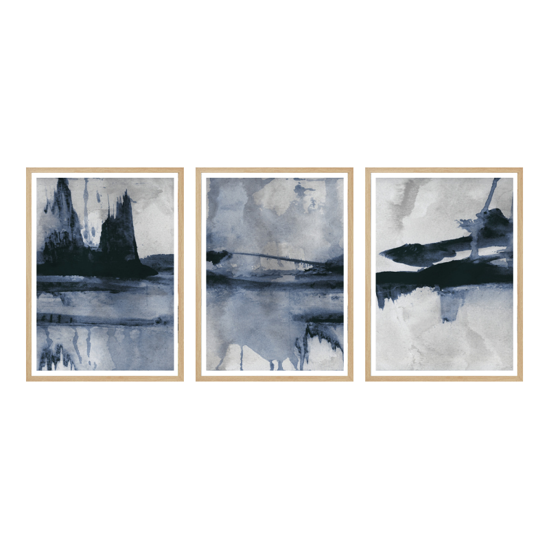 Set de cuadros "Blu"