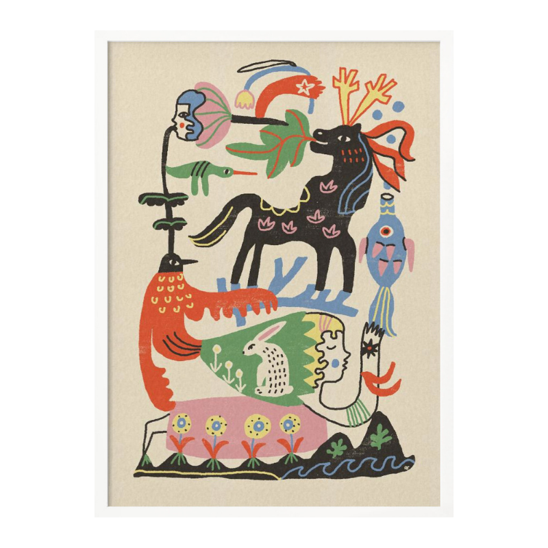 Cuadro "Enchanted Folk Art Gathering"