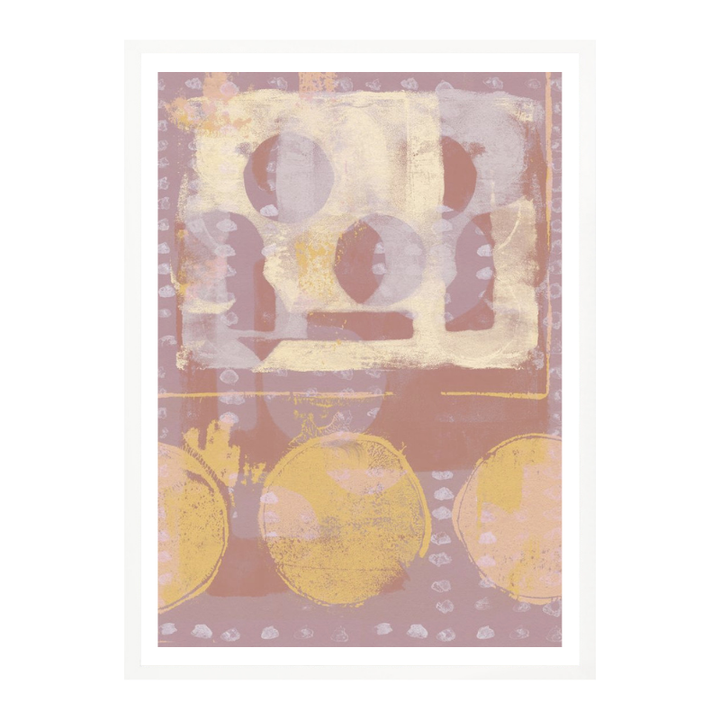 Cuadro "Rose Gold Abstract Shapes"