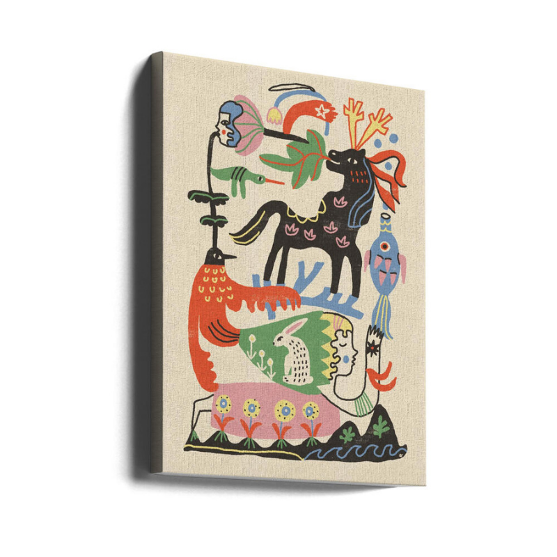 Cuadro "Enchanted Folk Art Gathering"