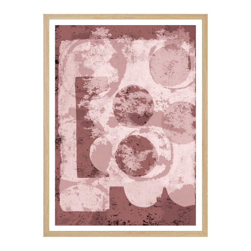 Cuadro "Textured Geometric Shapes"
