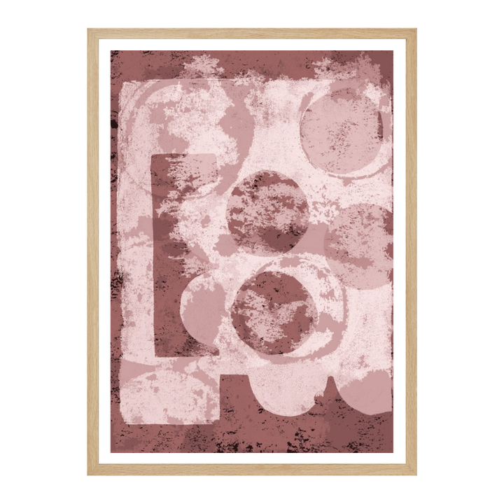 Cuadro "Textured Geometric Shapes"