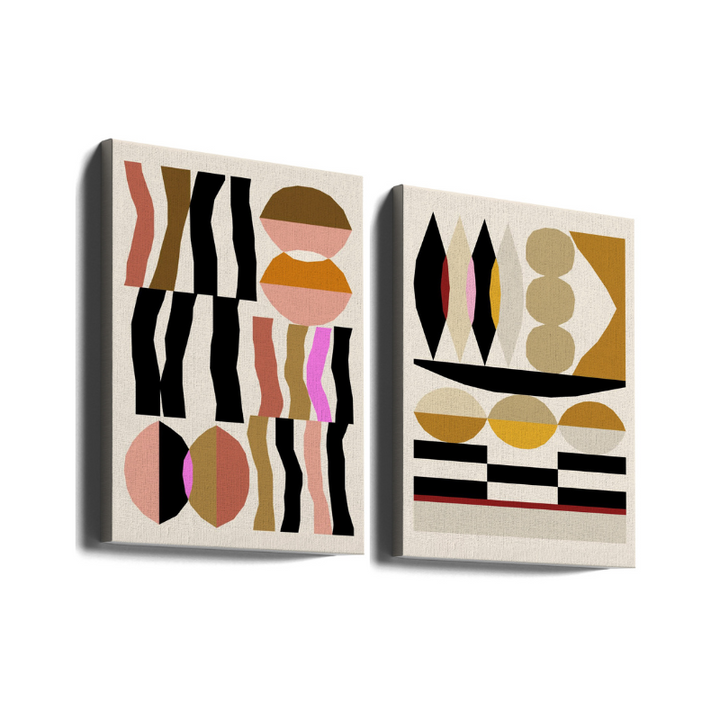Set de cuadros "Abstract composition"