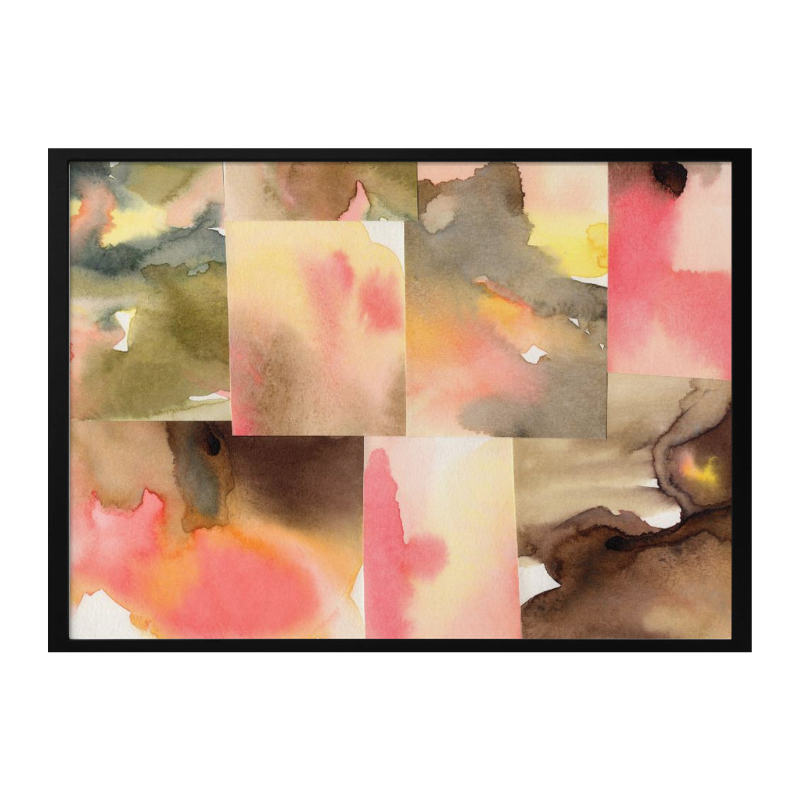 Watercolor abstract composition horizontal 5 Art Print