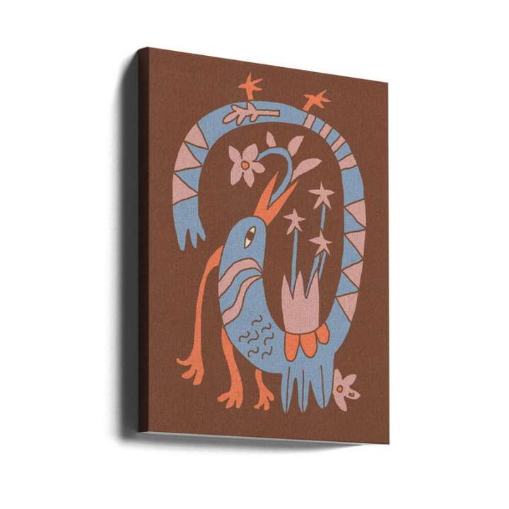 Cuadro "Whimsical Folk Bird"