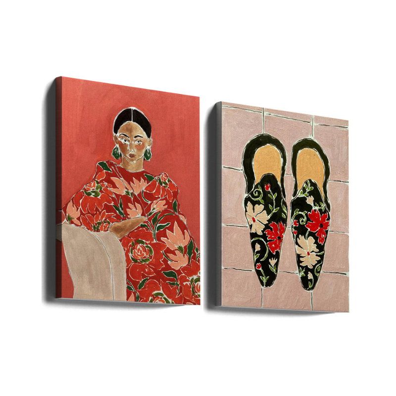 Set de cuadros "Floral Muse"