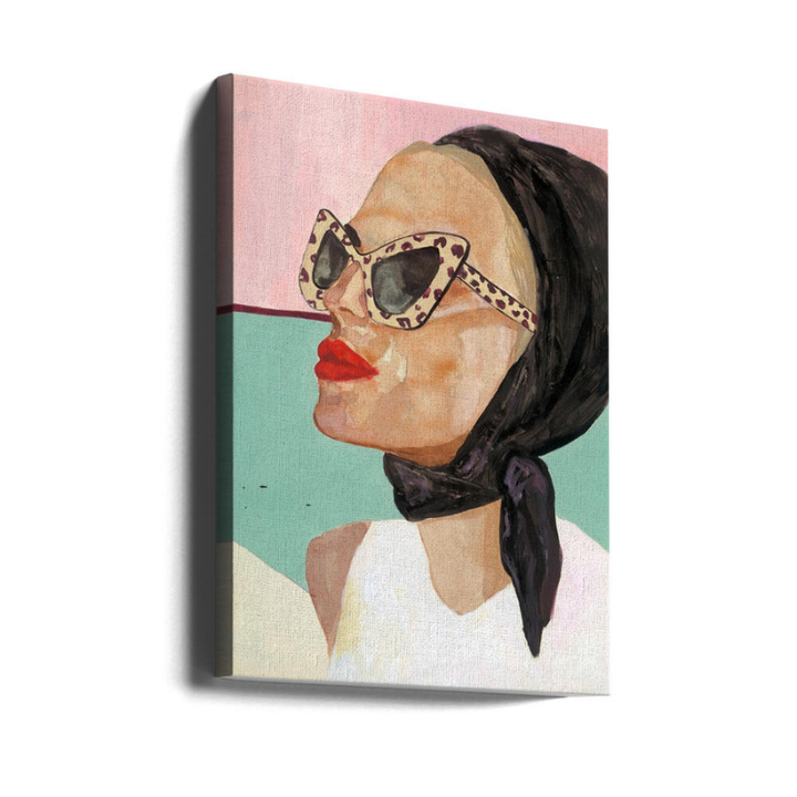 Cuadro "Chic Scarf Sunglasses"