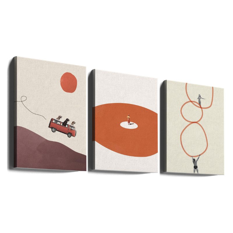 Set de cuadros "Surreal Playground"