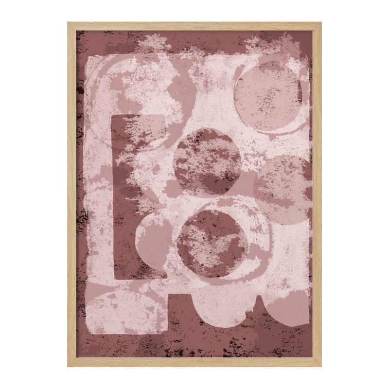Cuadro "Textured Geometric Shapes"