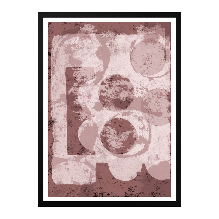 Cuadro "Textured Geometric Shapes"