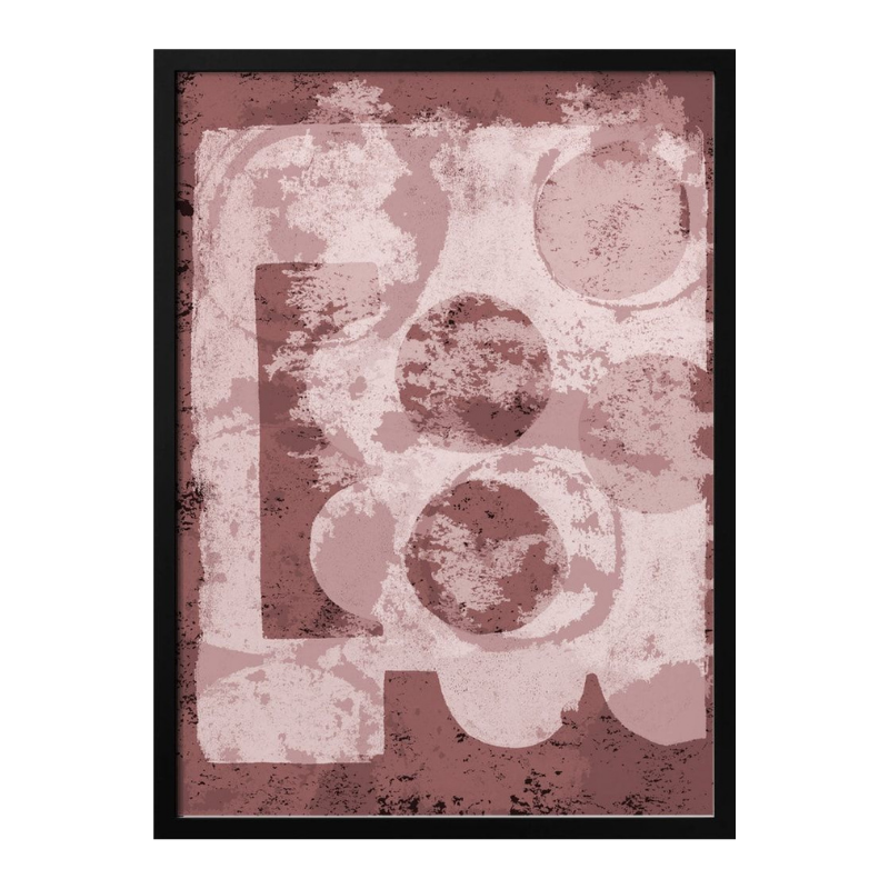 Cuadro "Textured Geometric Shapes"