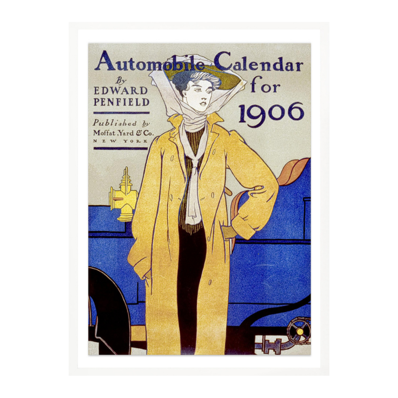 Automobile Calendar for 1906 Art Print