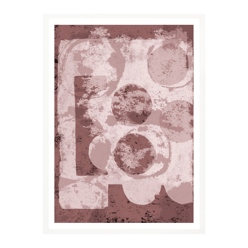 Cuadro "Textured Geometric Shapes"