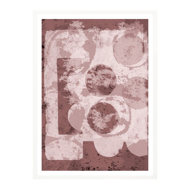 Cuadro "Textured Geometric Shapes"