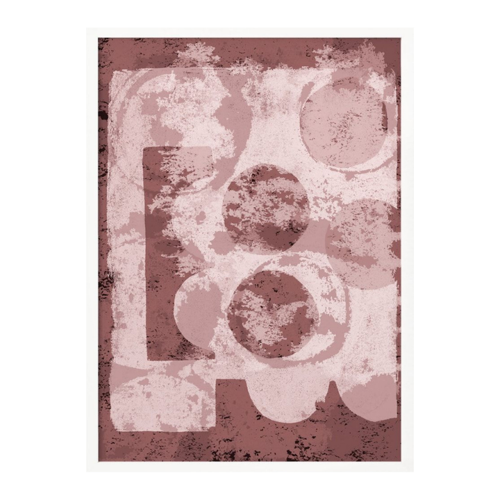 Cuadro "Textured Geometric Shapes"