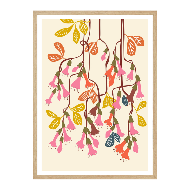 Cuadro "Fuchsia Flower affection light"