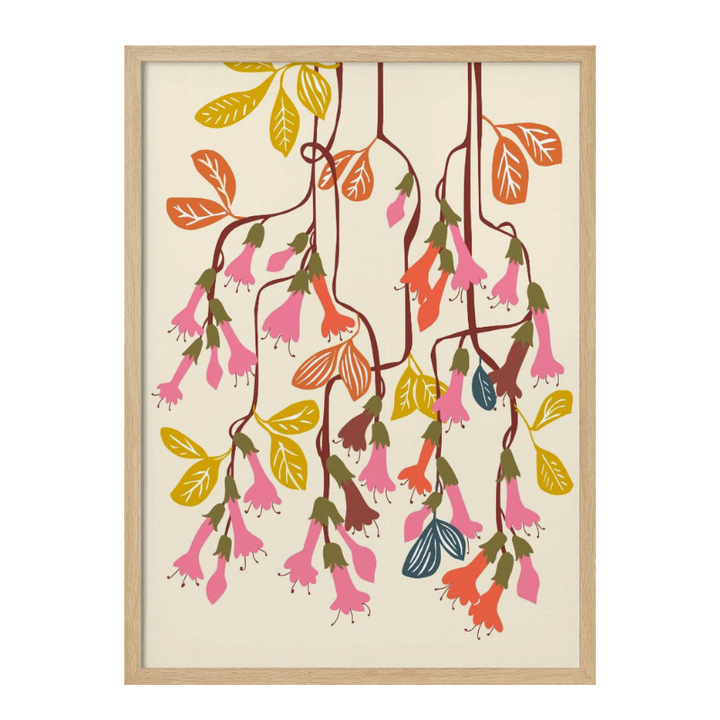 Cuadro "Fuchsia Flower affection light"