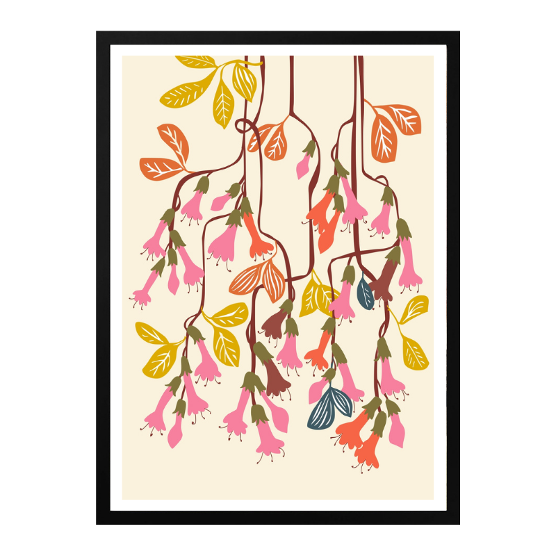 Cuadro "Fuchsia Flower affection light"