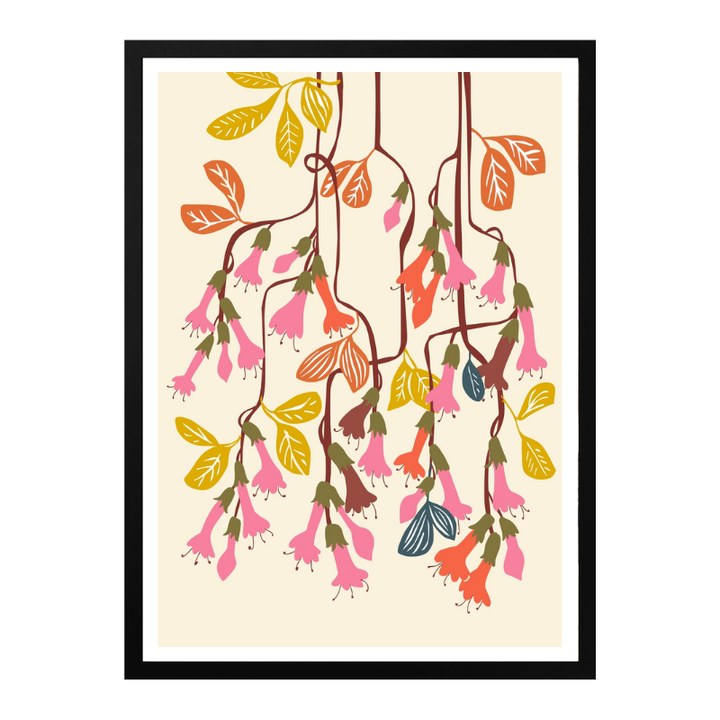 Cuadro "Fuchsia Flower affection light"