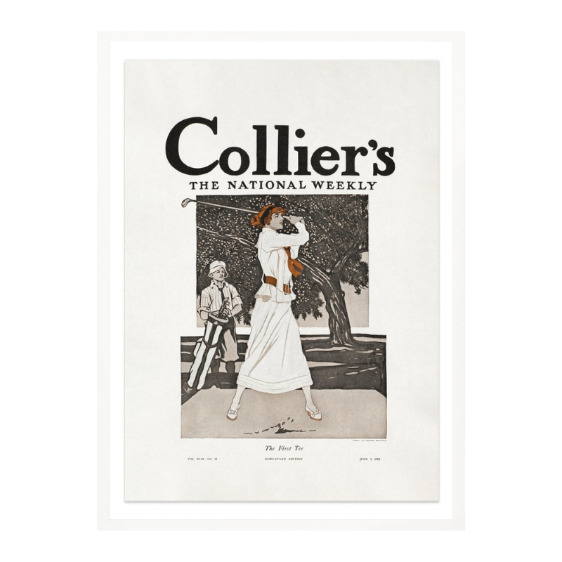 Collier´s, the National Weekly, the First Tee (1912) Art Print