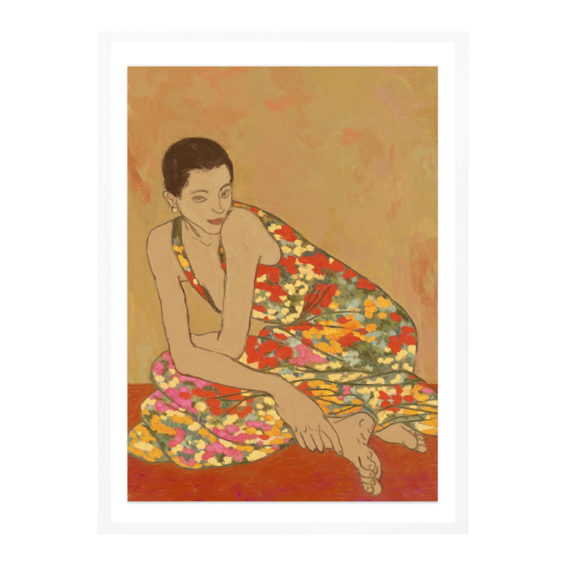 Flower dress Art Print