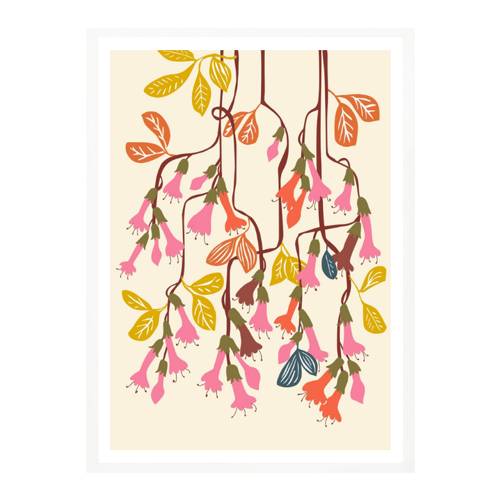 Cuadro "Fuchsia Flower affection light"