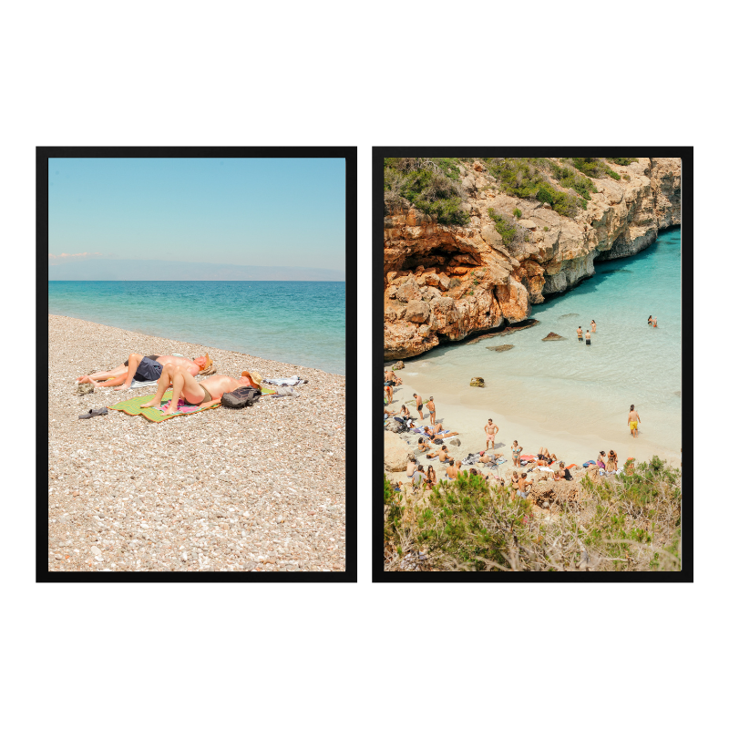 Set de cuadros "Caló des Moro"