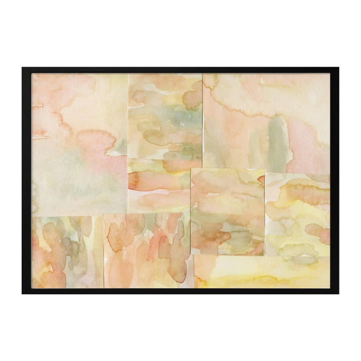 Watercolor abstract composition horizontal 4 Art Print