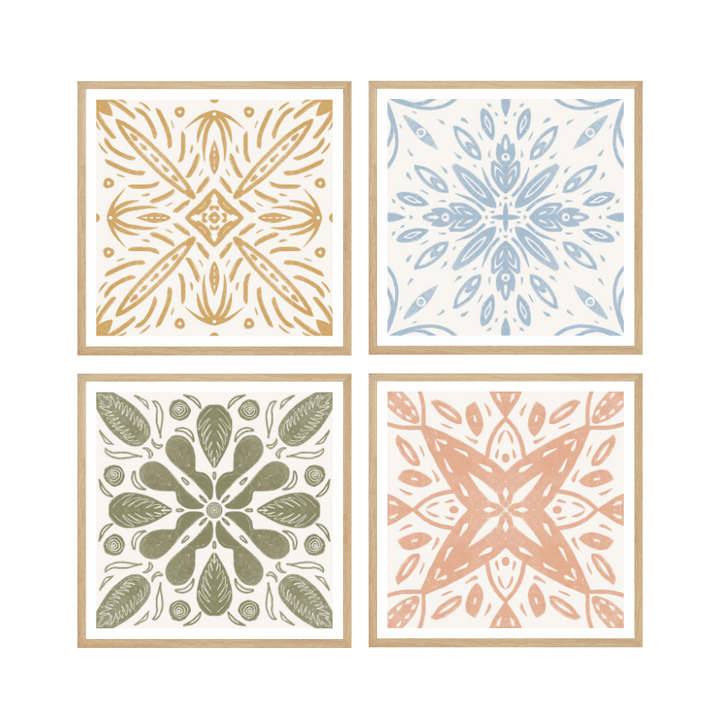 Set de cuadros "Azulejos"